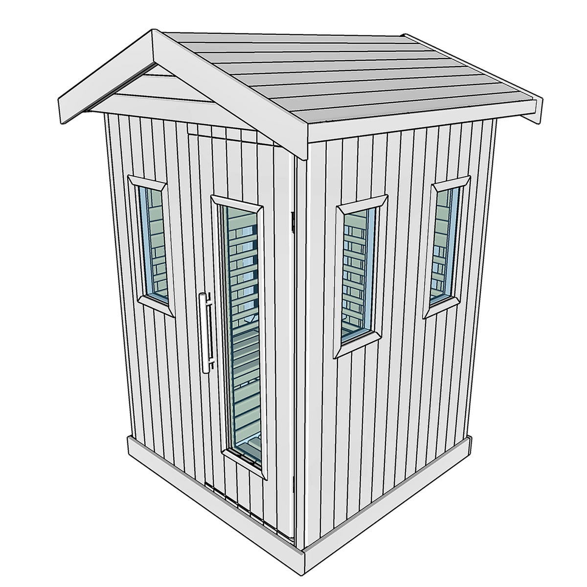 2–3 Person Outdoor Infrared Sauna