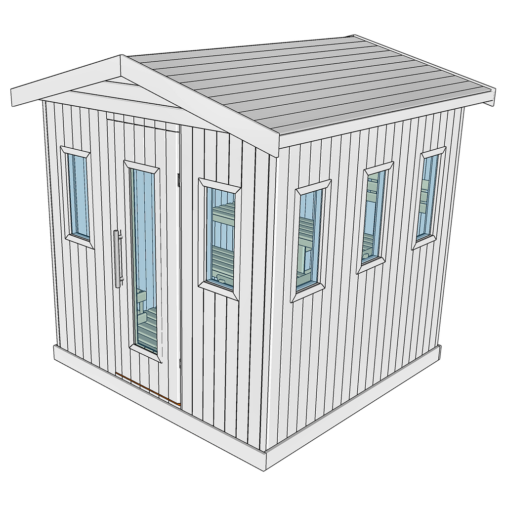 6 Person Thermowood Garden Sauna