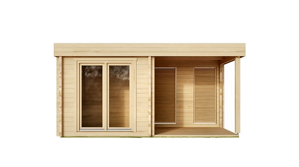 3–4 Person Nordic Sauna Room with Terrace