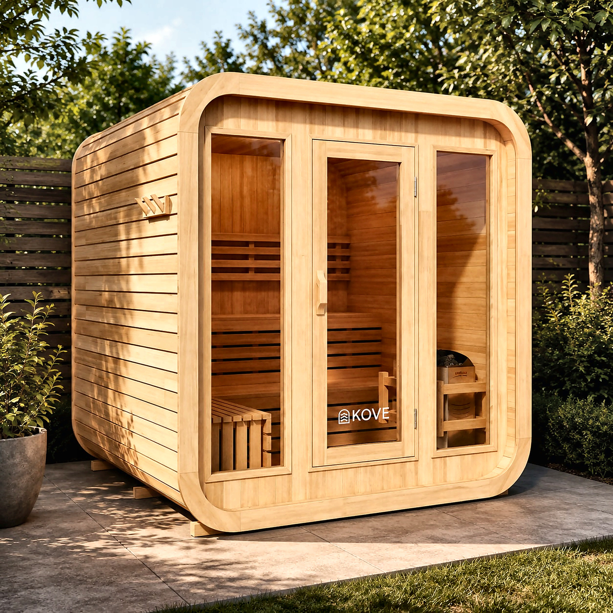 Premium Cube Sauna by Cartvora — 3–4 Person