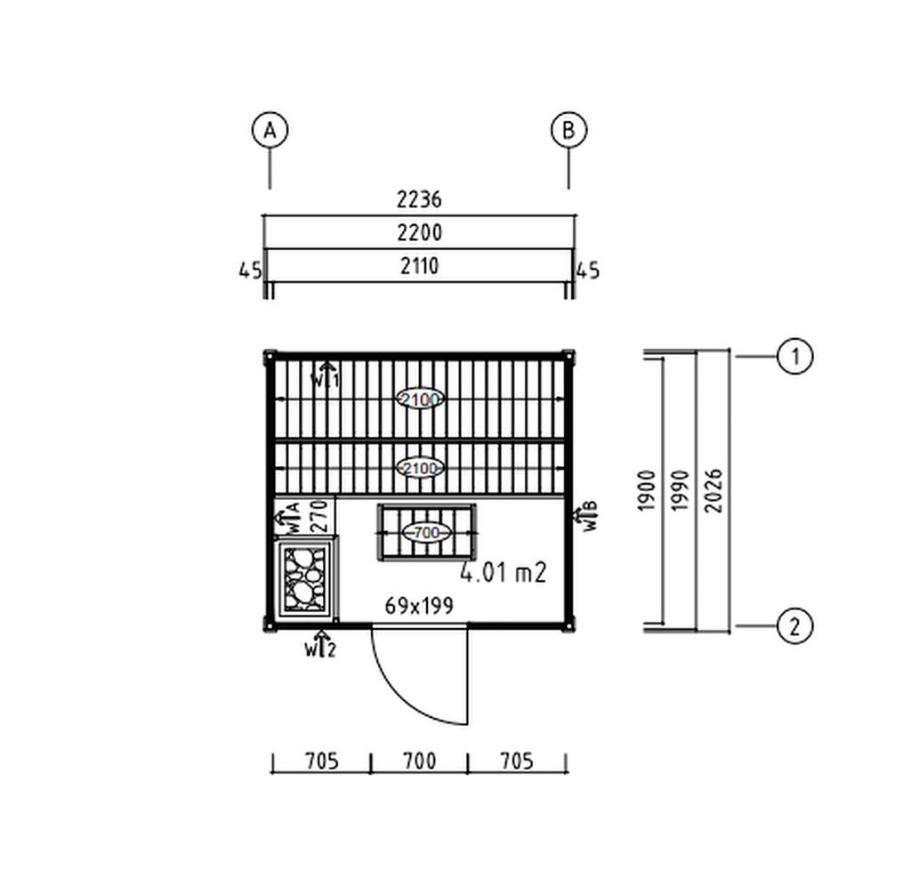 Compact Indoor Sauna 4 m²