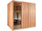 4 Person Indoor Infrared Sauna with  L-shaped Benches