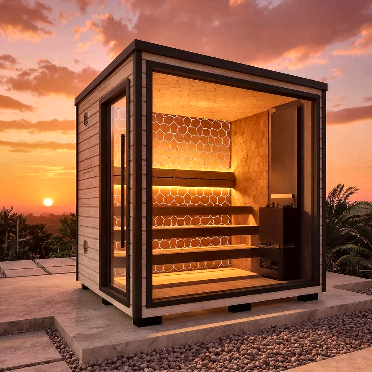 4 Person Nordic Outdoor Sauna