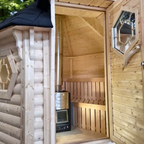 2 Person Hybrid Infrared Traditional Outdoor Sauna