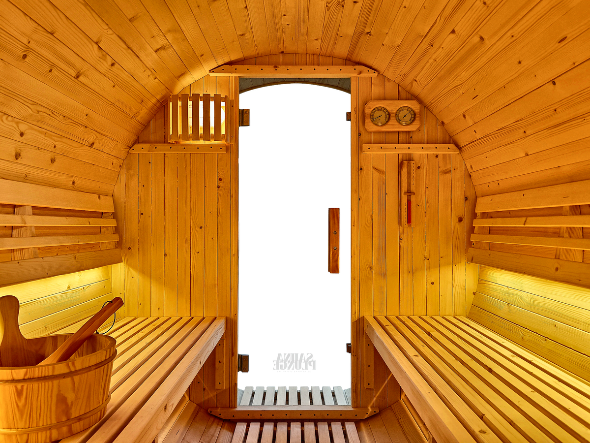 Luxury Barrel Sauna — 6 Person Traditional Outdoor Sauna