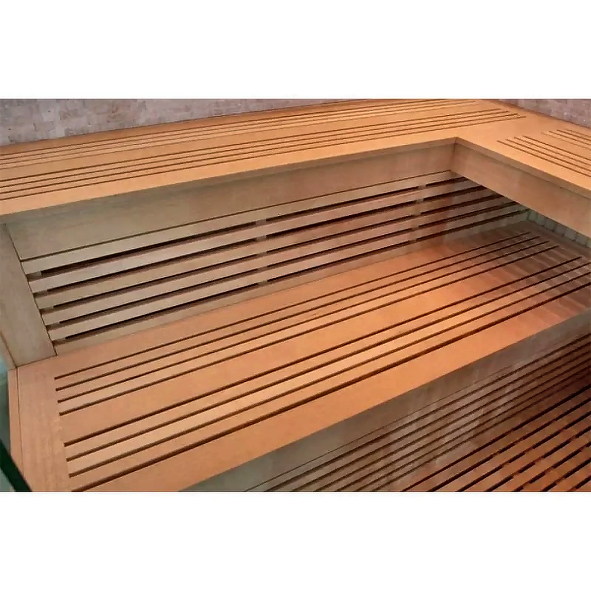Luxury Indoor Finnish Sauna — 4–6 Person with Color Lighting