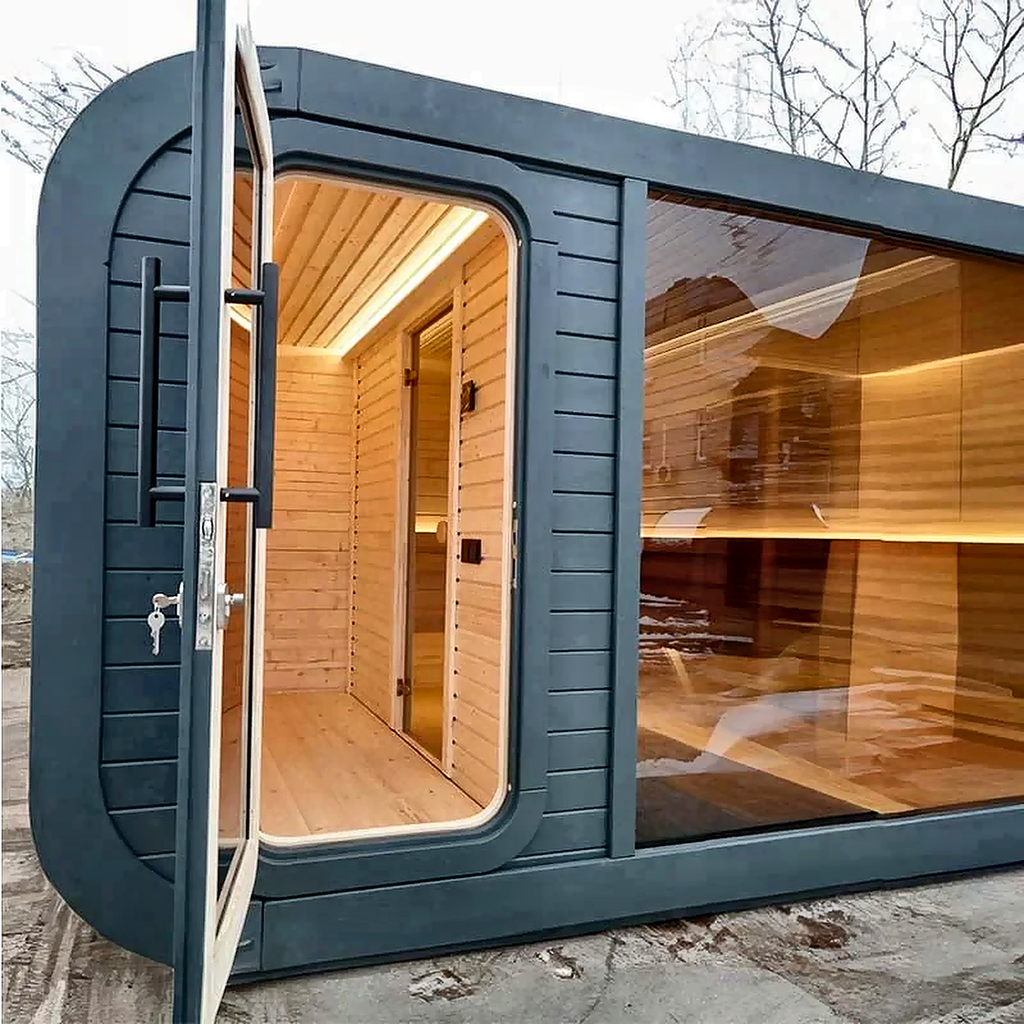 Outdoor Sauna — 6–8 Person with Changing Room