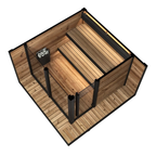 Large Dark Outdoor Sauna for Shared Use