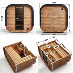 Recovery Sauna Cube by Cartvora — 3–5 Person Outdoor Sauna