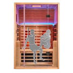 2 Person Full Spectrum Infrared Sauna with Chromotherapy