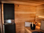 4 Person Outdoor Sauna with Covered Terrace
