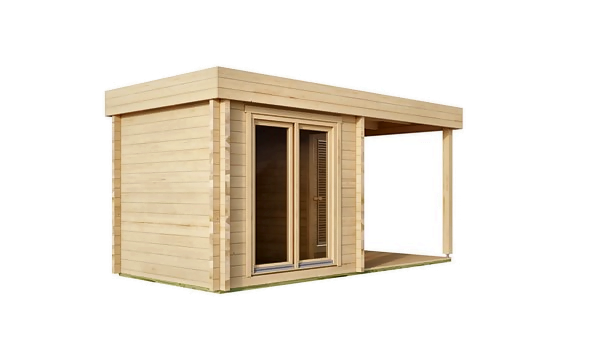 3–4 Person Nordic Sauna Room with Terrace