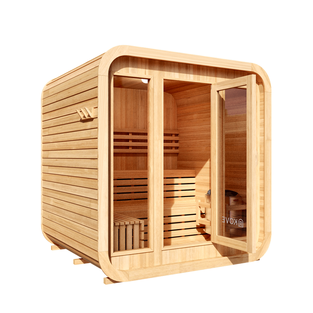Premium Cube Sauna by Cartvora — 3–4 Person