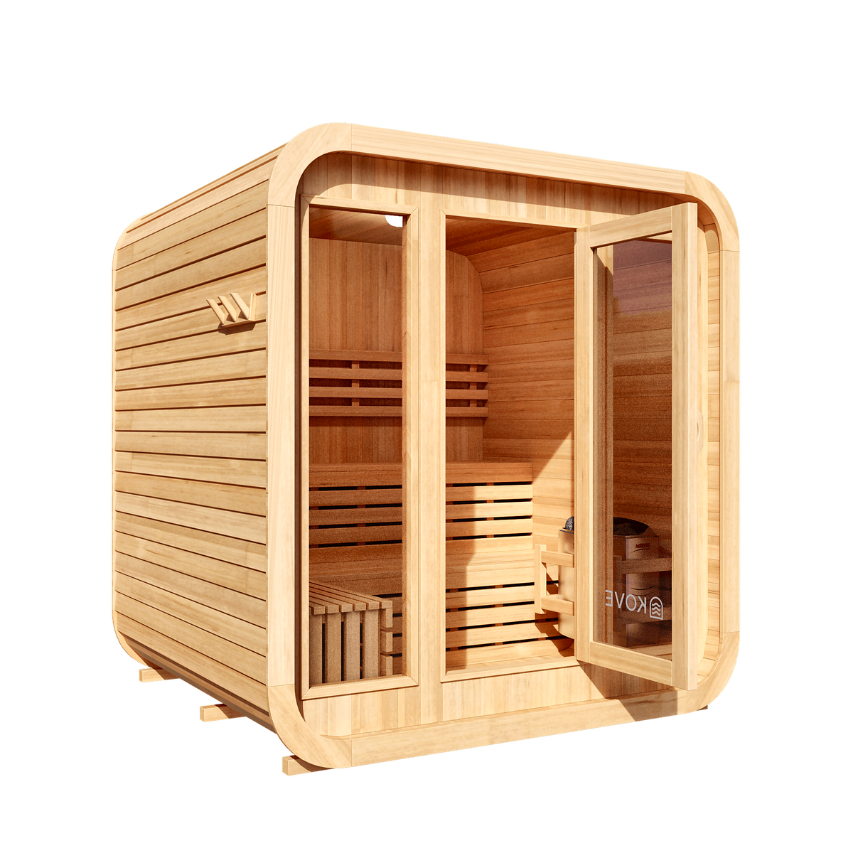 Premium Cube Sauna by Cartvora — 3–4 Person