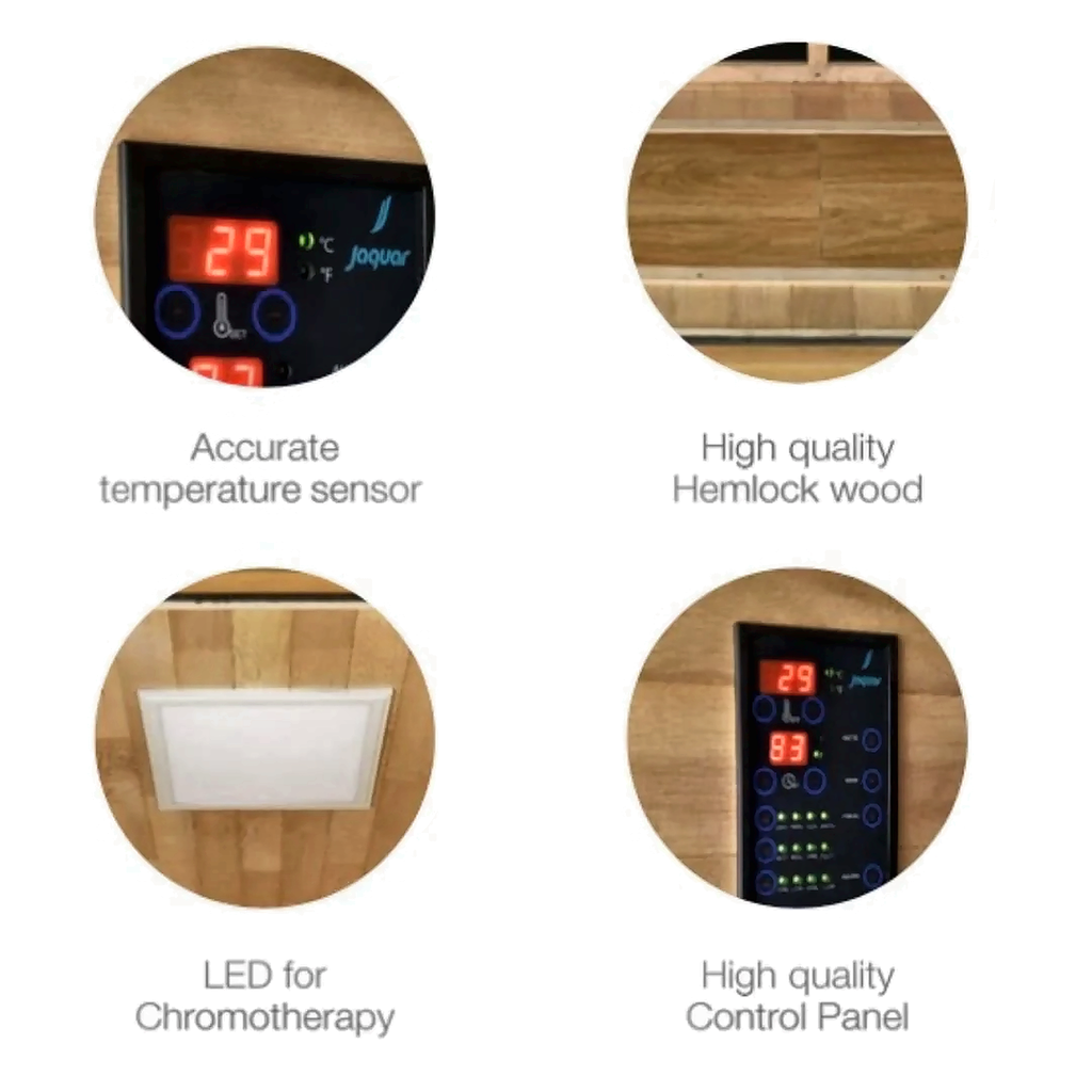 2 Person Full Spectrum Infrared Sauna with Chromotherapy