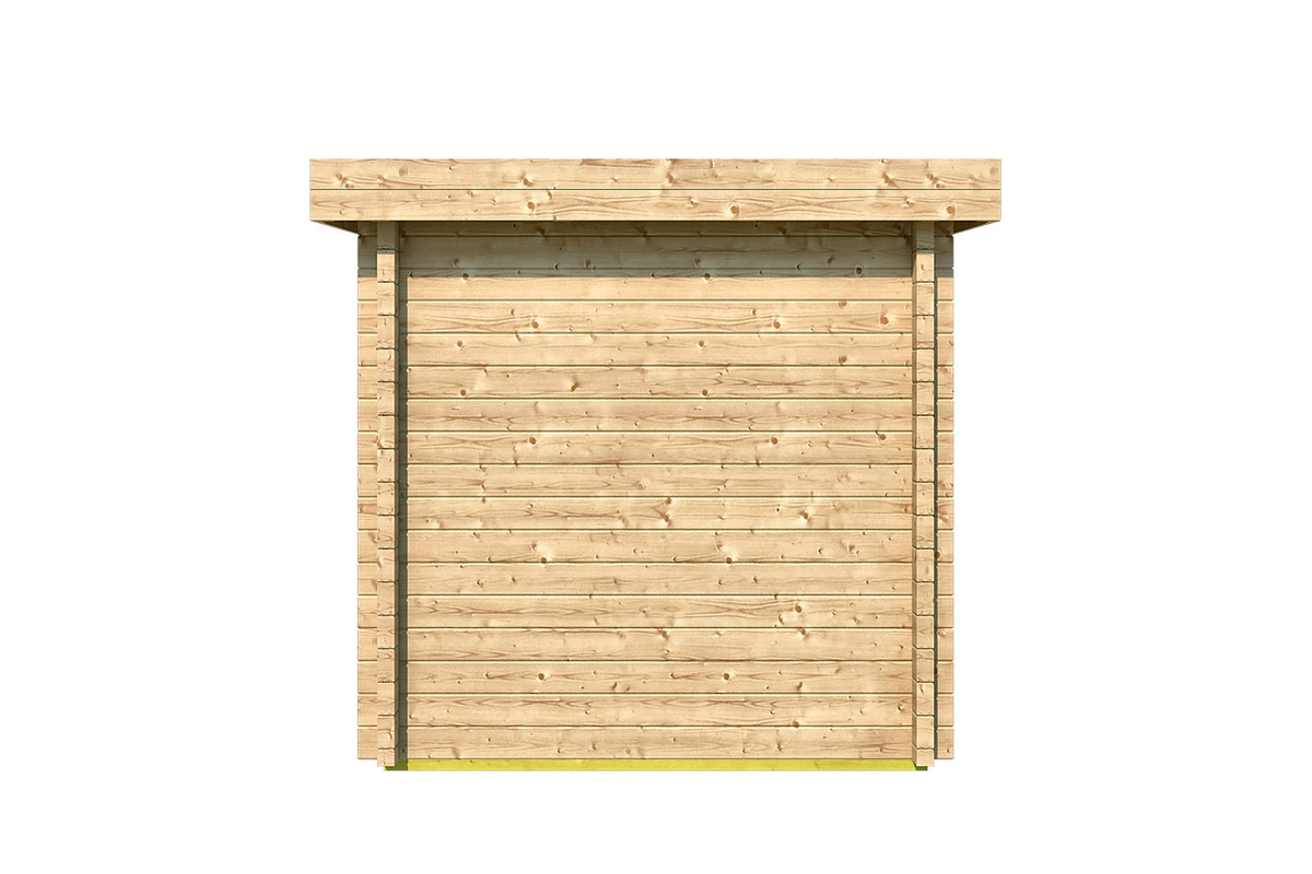 Compact Log-Built Outdoor Sauna Cottage