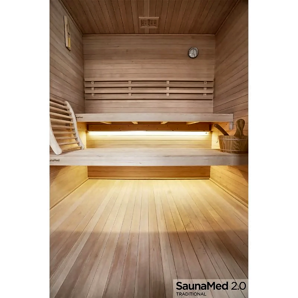6 Person Traditional Hemlock Indoor Sauna