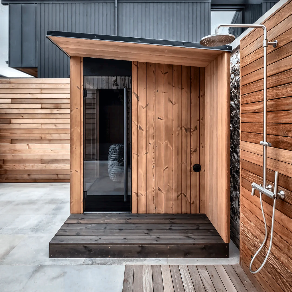 Nordic Outdoor Sauna — 3–4 Person Thermo Pine