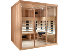4 Person Indoor Infrared Sauna with  L-shaped Benches