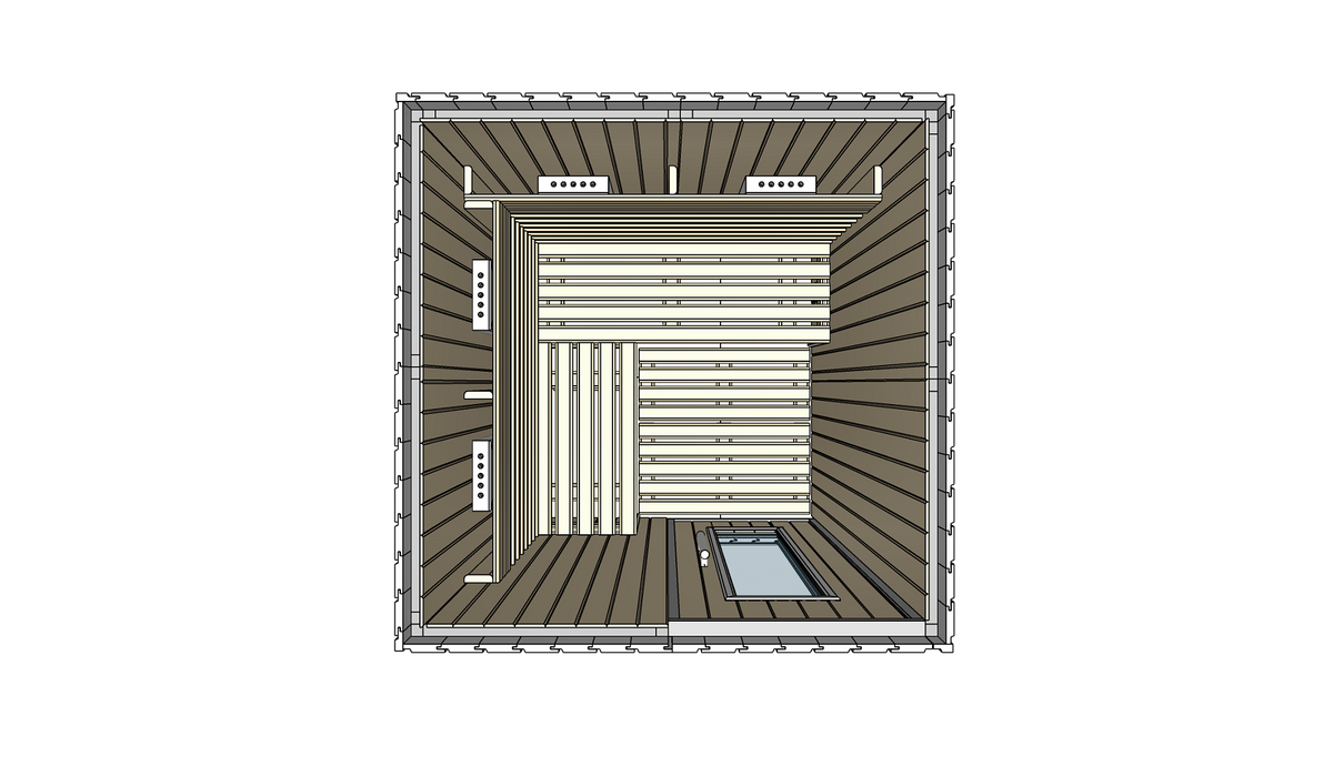 2–3 Person Outdoor Infrared Sauna