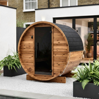 Compact Barrel Sauna by Cartvora — 2 Person Outdoor Sauna