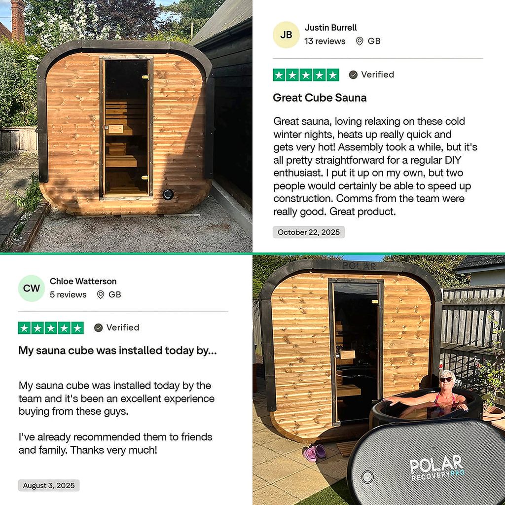 Recovery Sauna Cube by Cartvora — 3–5 Person Outdoor Sauna
