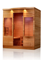 Serene Indoor Sauna — 3–4 Person Hemlock