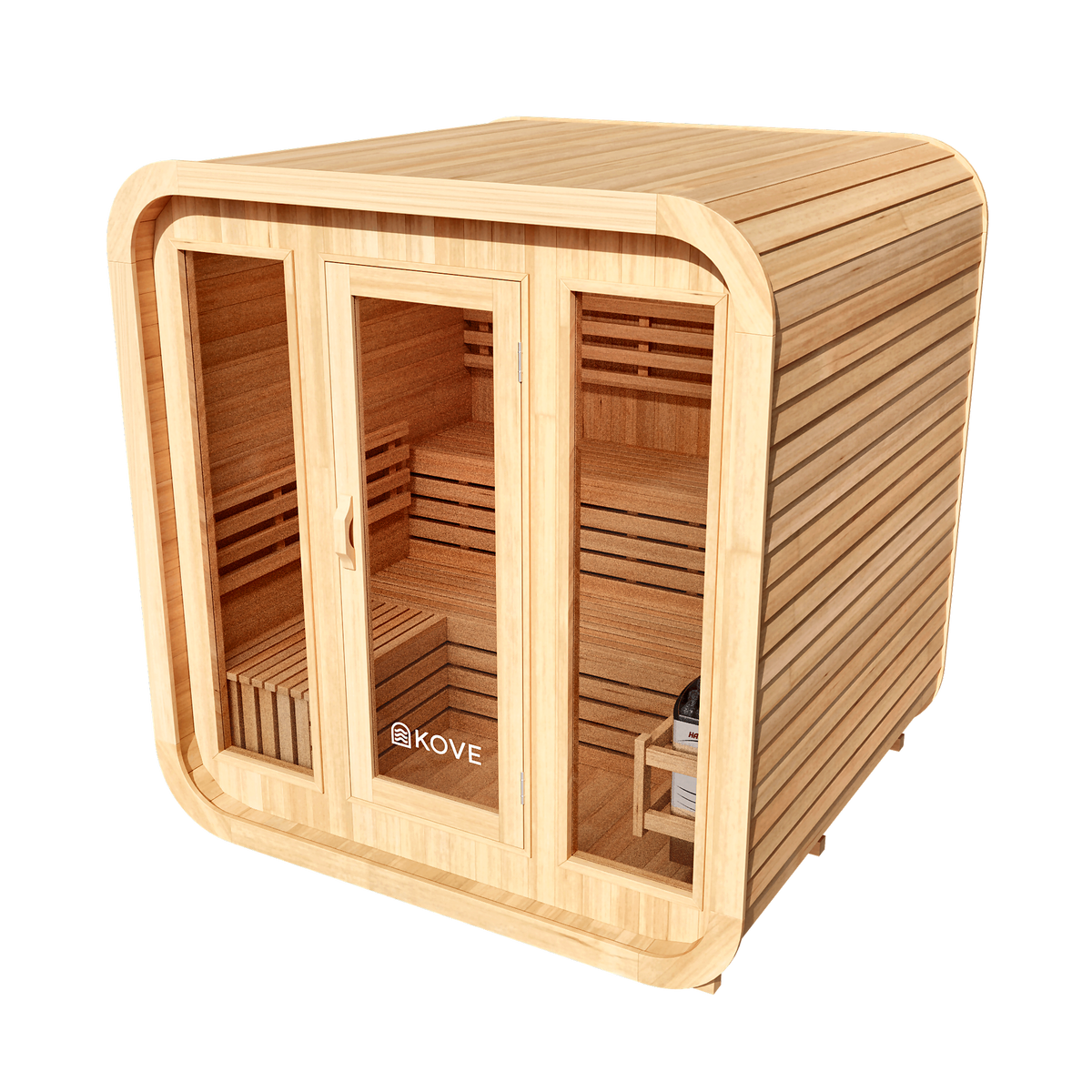 Premium Cube Sauna by Cartvora — 3–4 Person