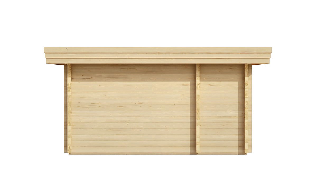 6 Person Outdoor Sauna Cabin with Lounge & Extra Room