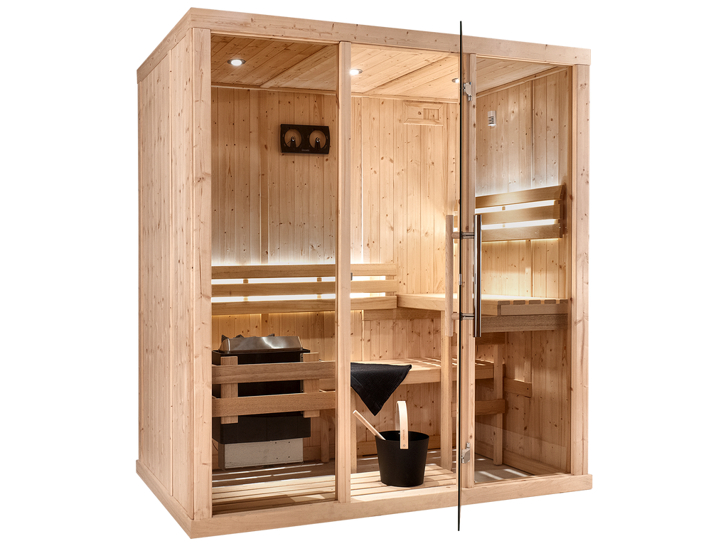 2 Person Long Indoor Finnish Sauna