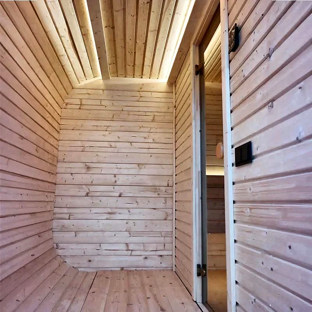 Outdoor Sauna — 6–8 Person with Changing Room