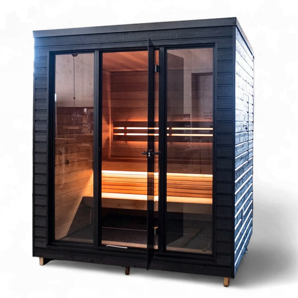 3 Person Compact Thermowood Outdoor Sauna