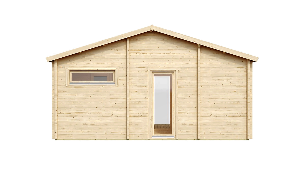 3-Room Nordic Sauna Cabin with Lounge and Terrace