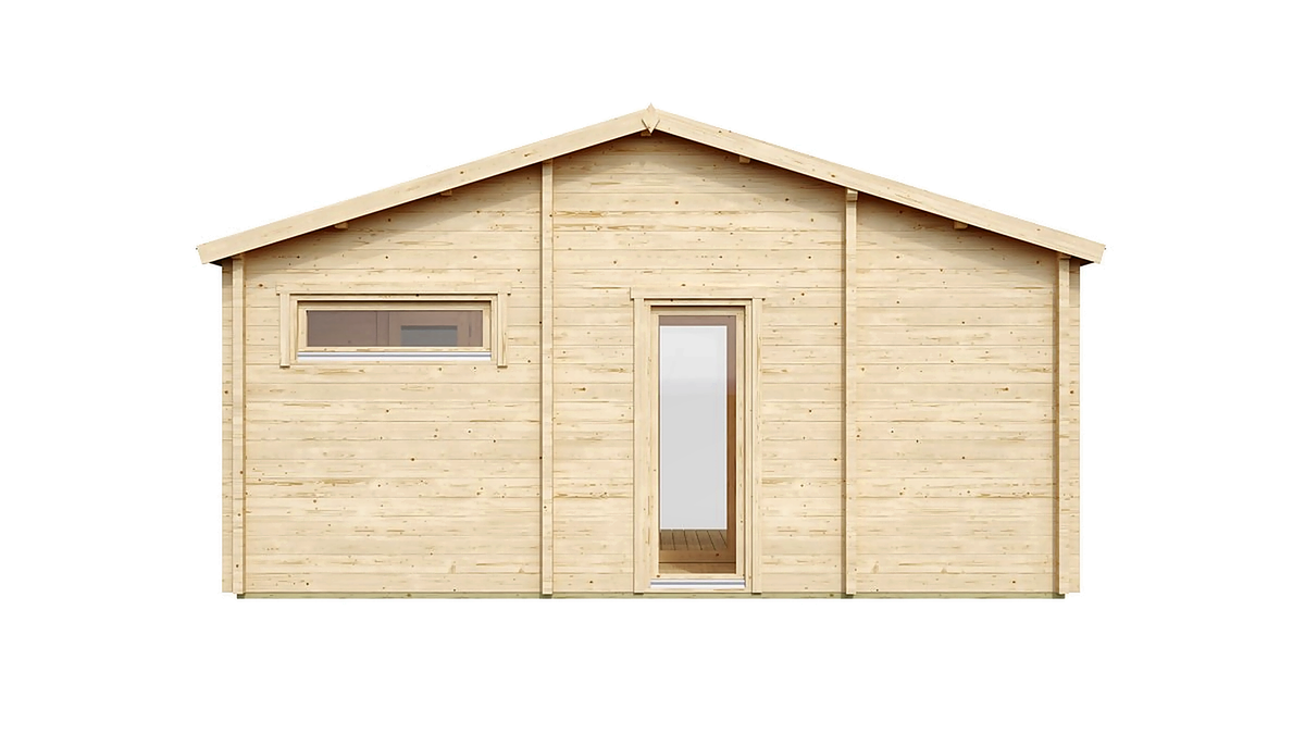 3-Room Nordic Sauna Cabin with Lounge and Terrace