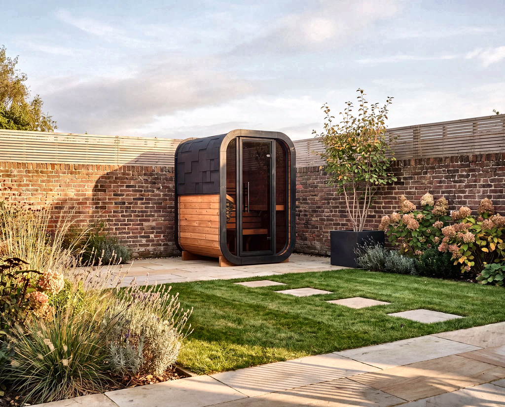 Small Rounded Outdoor Sauna Cabin
