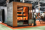3–4 Person Compact Outdoor Sauna with Panoramic Glazing
