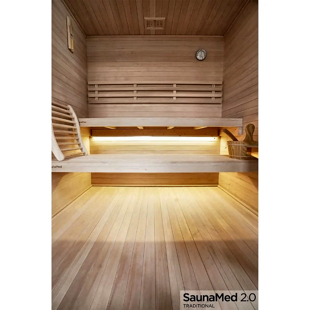 6 Person Traditional Hemlock Indoor Sauna