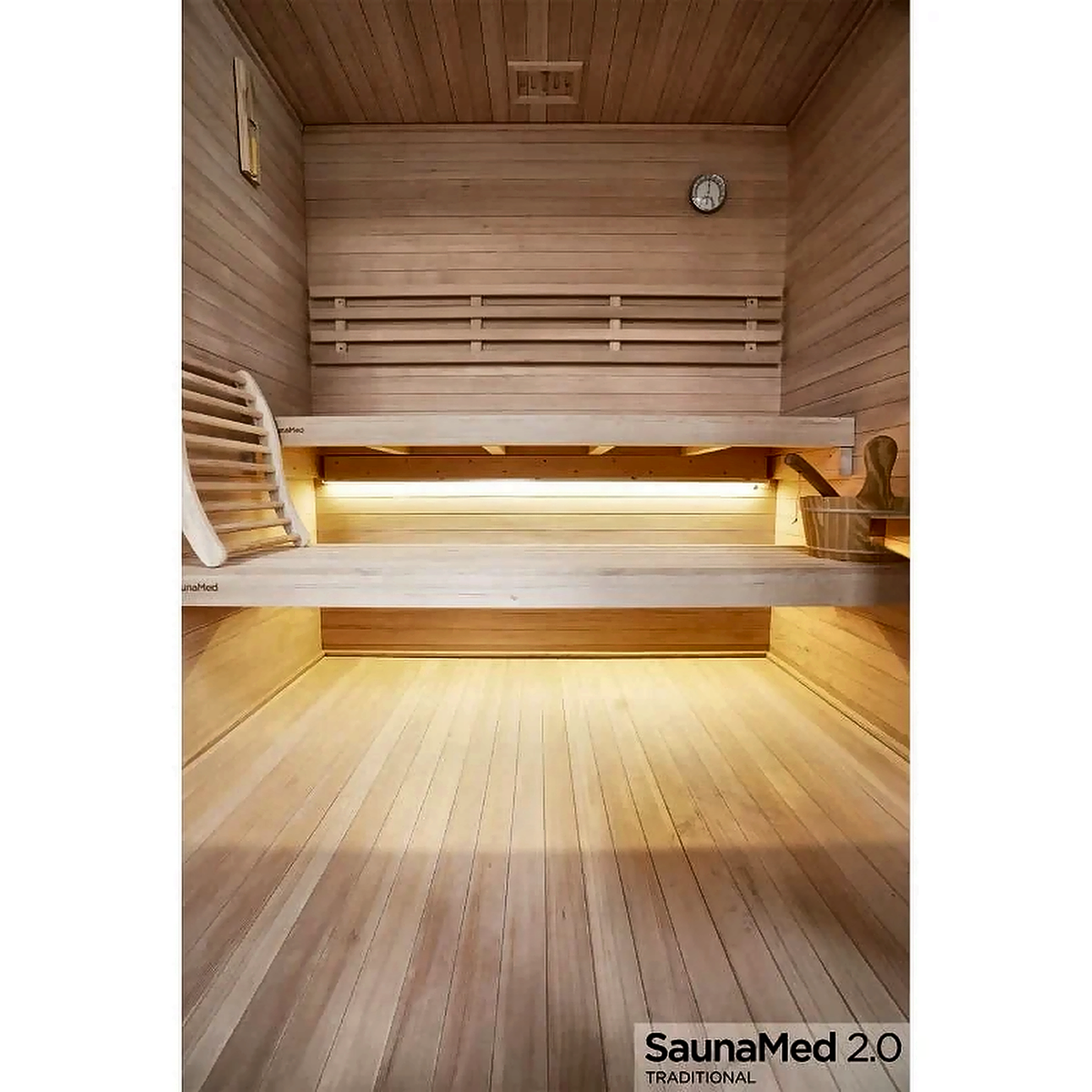 6 Person Traditional Hemlock Indoor Sauna