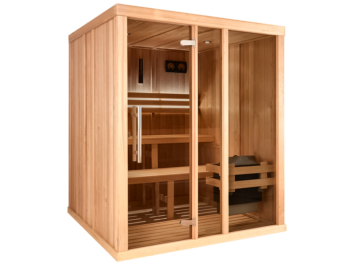 4 Person Square Indoor Traditional Finnish Sauna