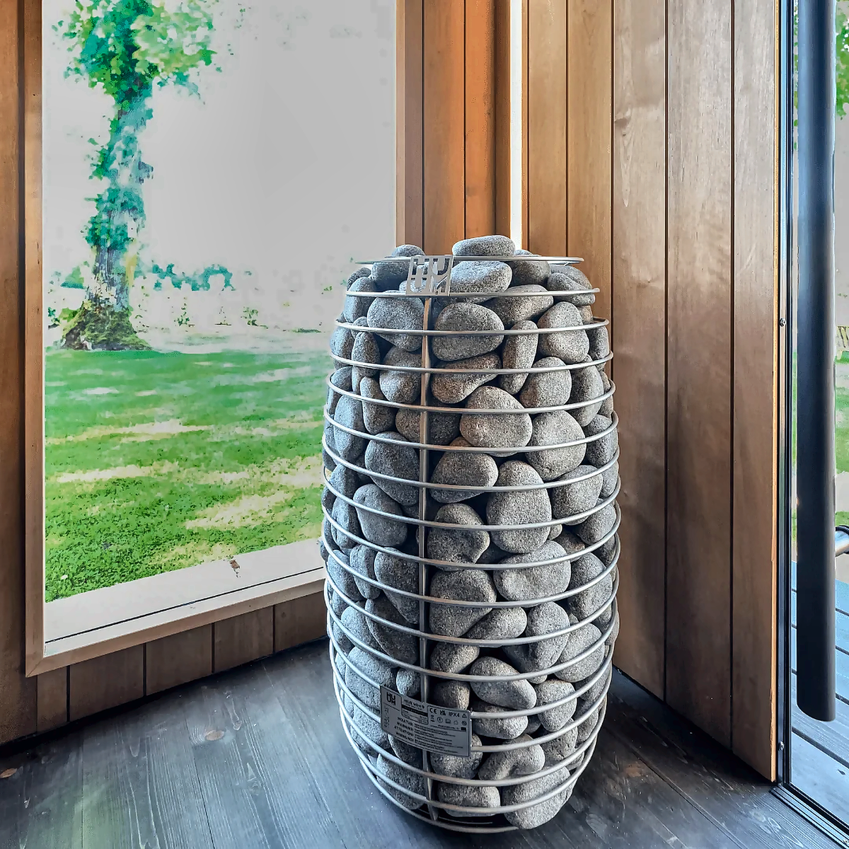3–4 Person Modern CLT Outdoor Sauna with 9kW Heater