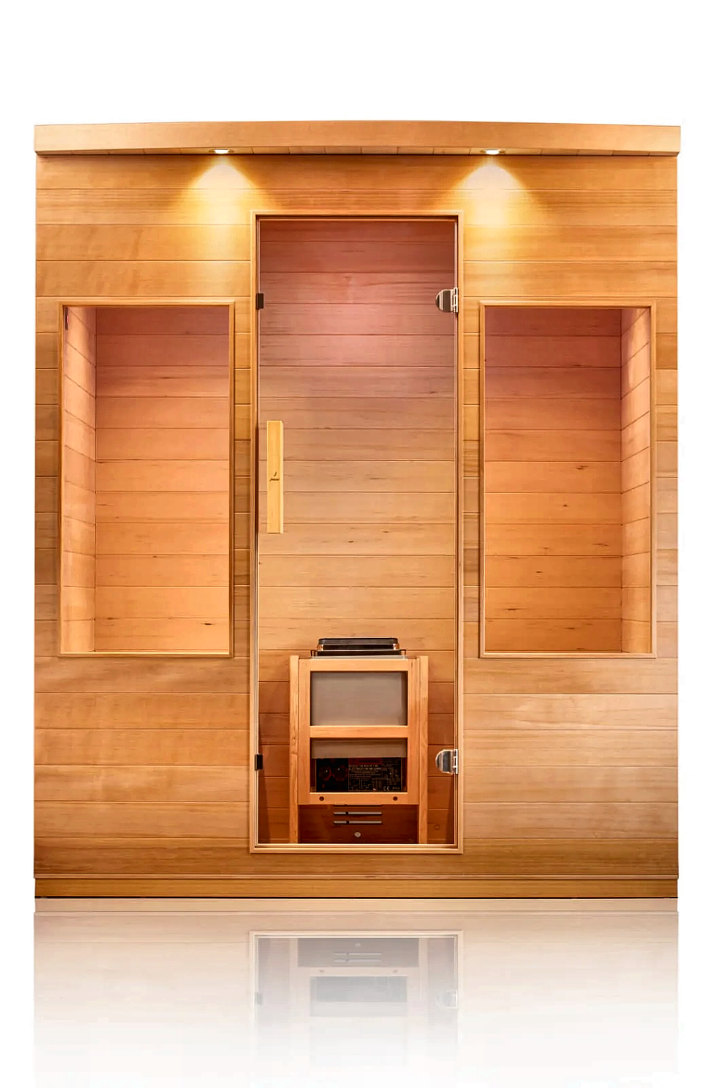Serene Indoor Sauna — 3–4 Person Hemlock