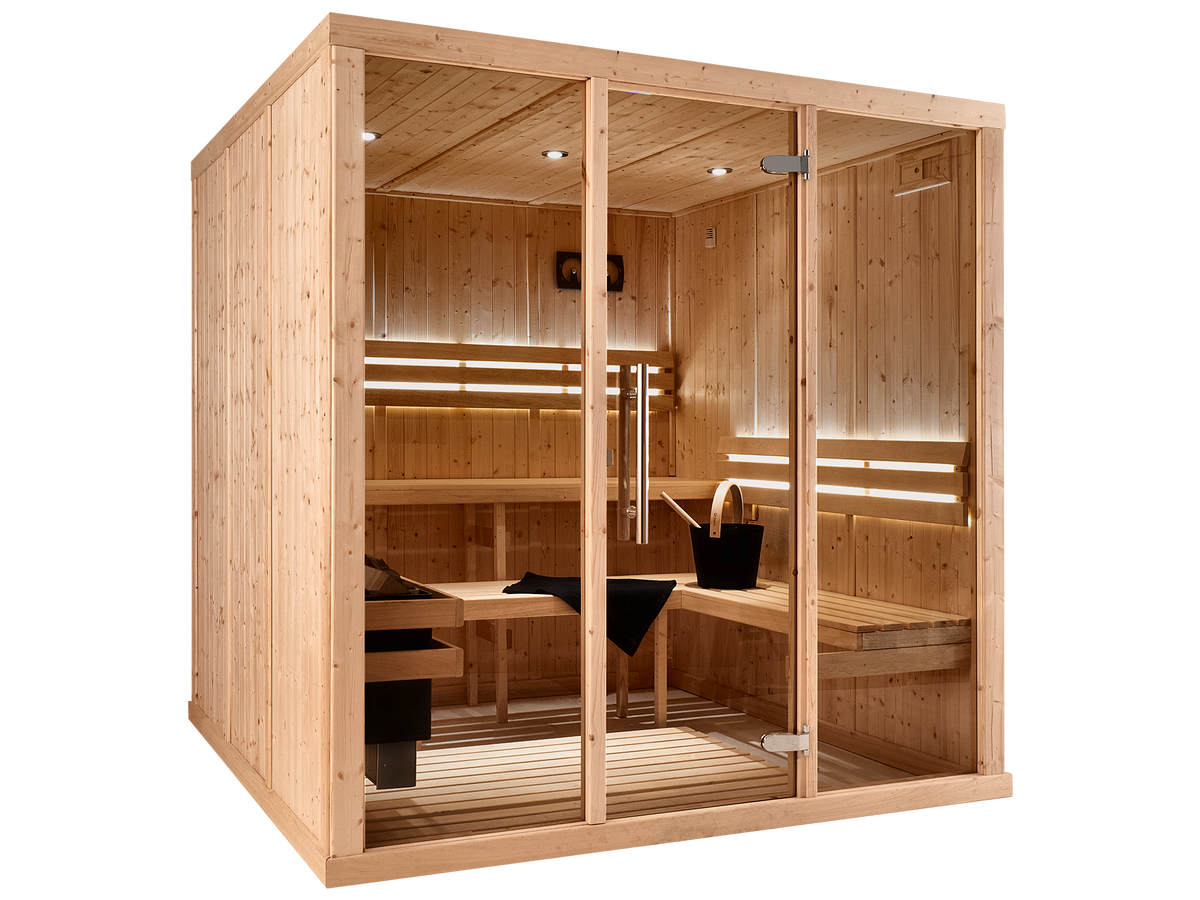 5 Person Square Indoor Traditional Finnish Sauna