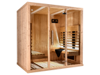 4 Person Indoor Infrared Sauna with Parallel Benches