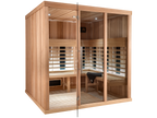 4 Person Indoor Infrared Sauna with  L-shaped Benches