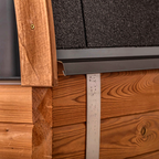 2–4 Person Compact Thermowood Barrel Sauna with Window