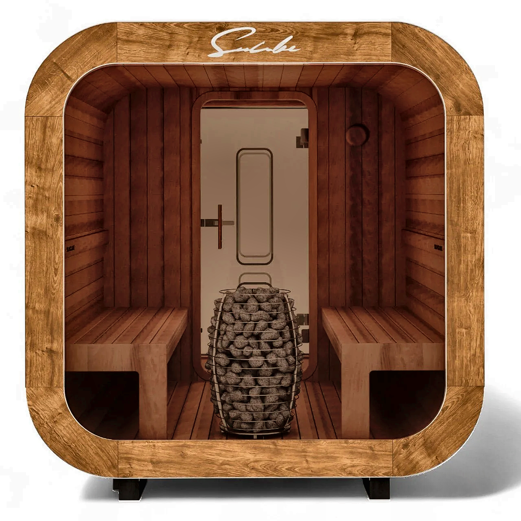 4–6 Person Outdoor Sauna with Changing Room