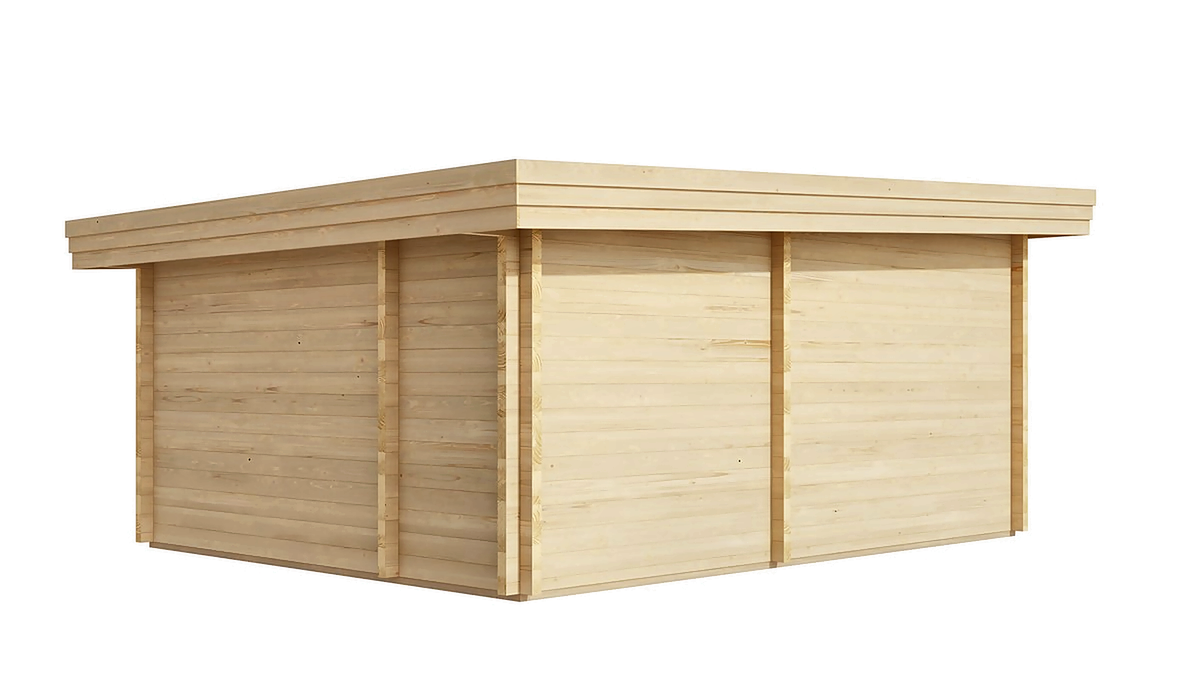 6 Person Outdoor Sauna Cabin with Lounge & Extra Room
