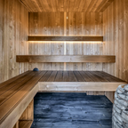 3–4 Person Modern CLT Outdoor Sauna with 9kW Heater