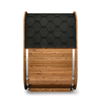 Compact Nordic Outdoor Sauna with Glass Front