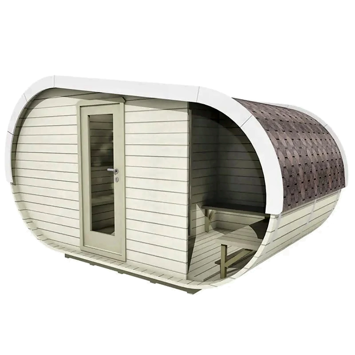 6–8 Person Nordic Spruce Outdoor Sauna